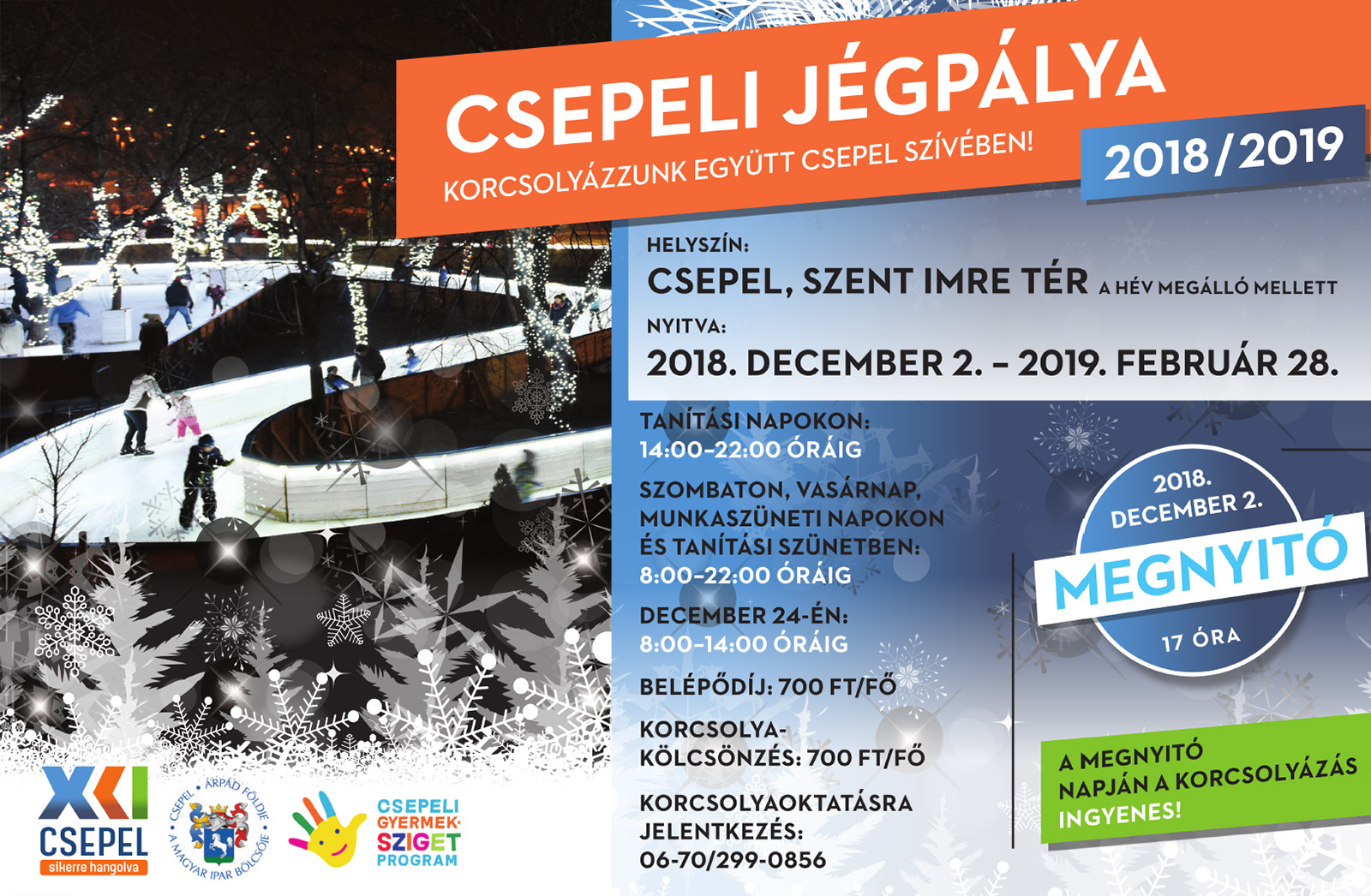 Nyit a jégpálya